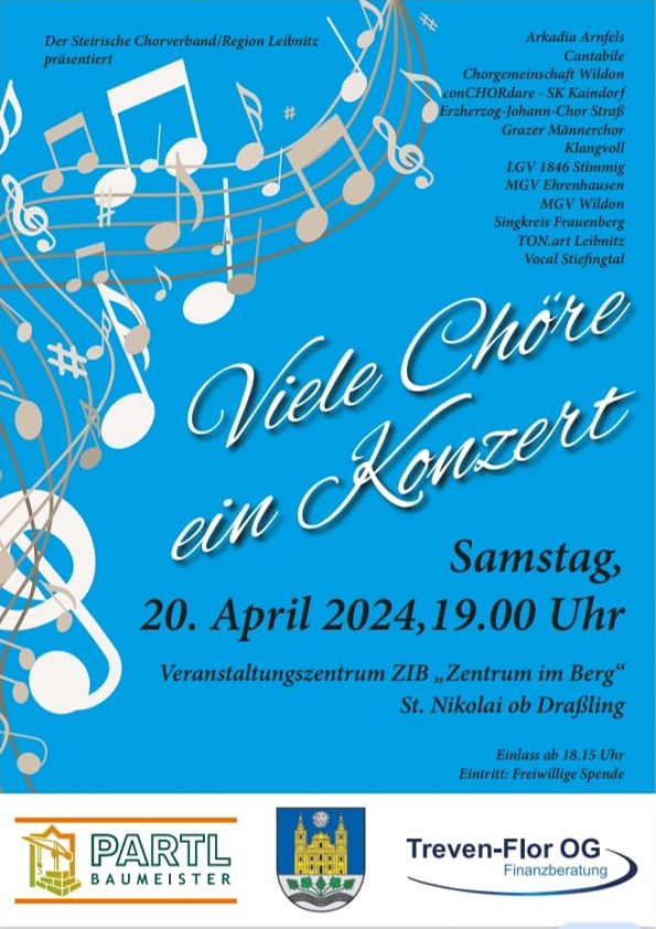 Ankündigung Regionschorkonzert 20.04.2024